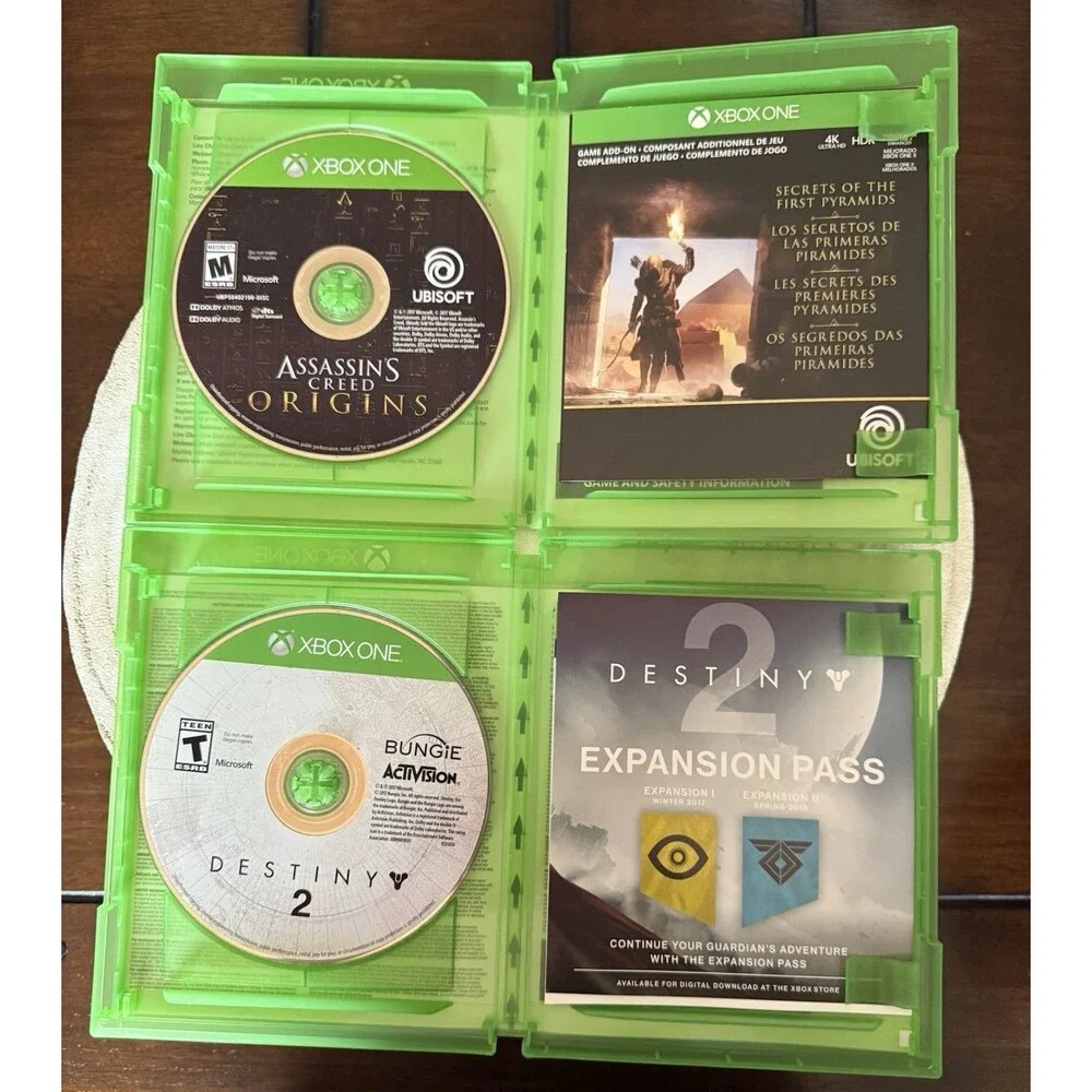 Xbox One Assassins Creed Origins, The Witcher, Destiny 2, Final Fantasy XV